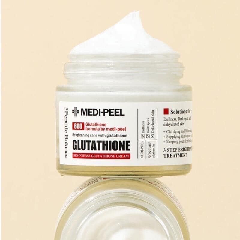 Combo 2 Sản Phẩm Dưỡng Trắng Medi Peel Bio Intense Glutathione White (Serum + Kem)