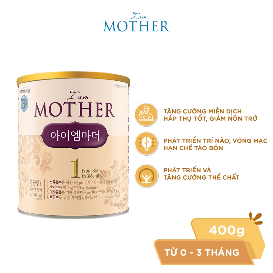 [Mã SGBAU30 giảm đến 30K đơn 99K] [DATE 7/2024]Sữa bột Namyang I Am Mother 1 400g