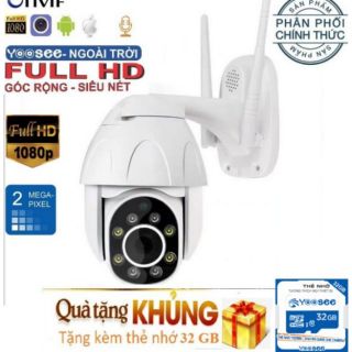 Camera yoosee ngoài trời xoay 360 độ chuẩn 2.0mpx, phần mềm yoosee tiếng việt