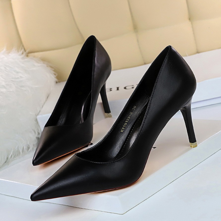 Giày cao gót, Giày thời trang nữ hàng hiệu gót nhọn mũi nhọn. 7&10 cm tôn dáng.
