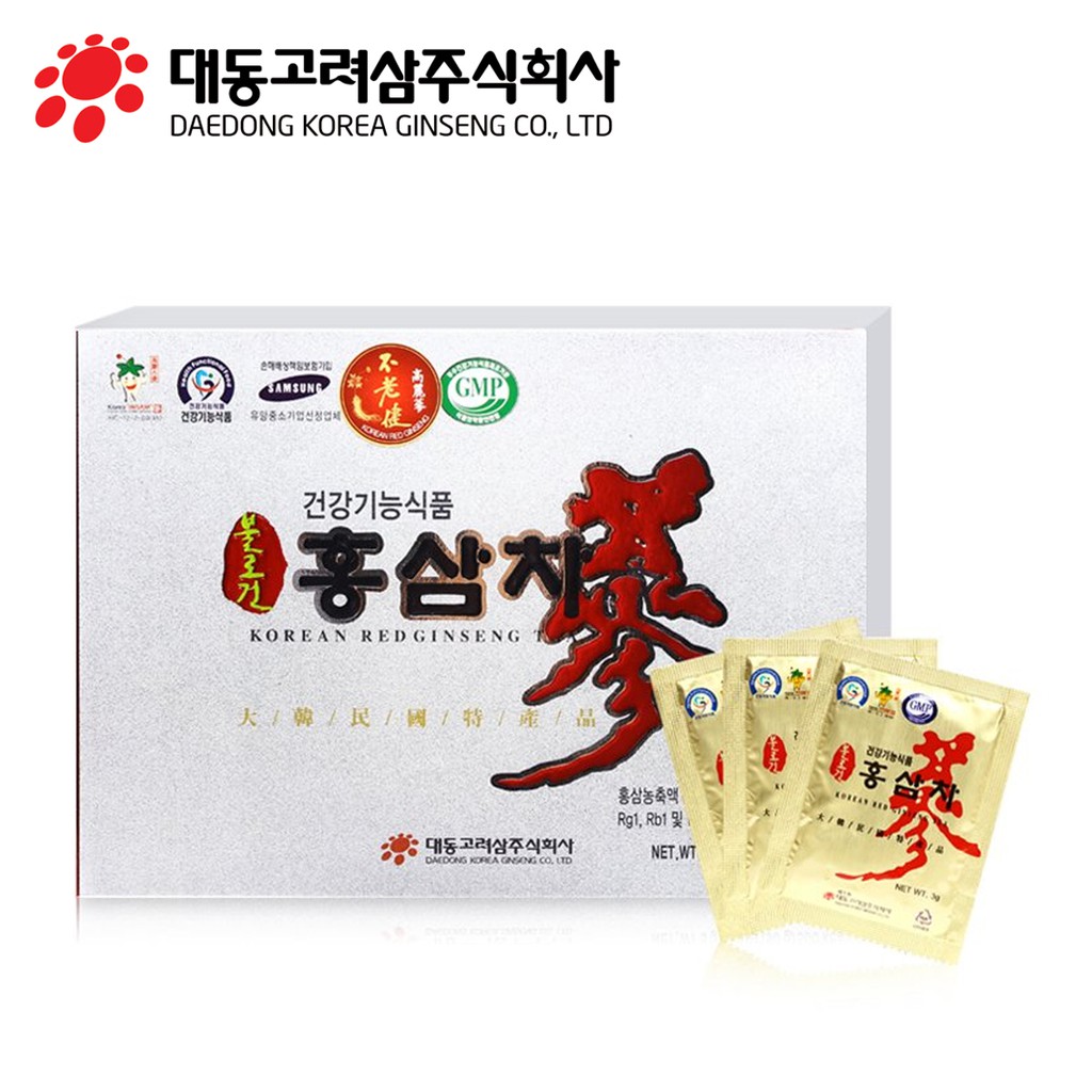 HỘP 50 GÓI TRÀ HỒNG SÂM DAEDONG BOOLROGEON KOREAN RED GINSENG TEA