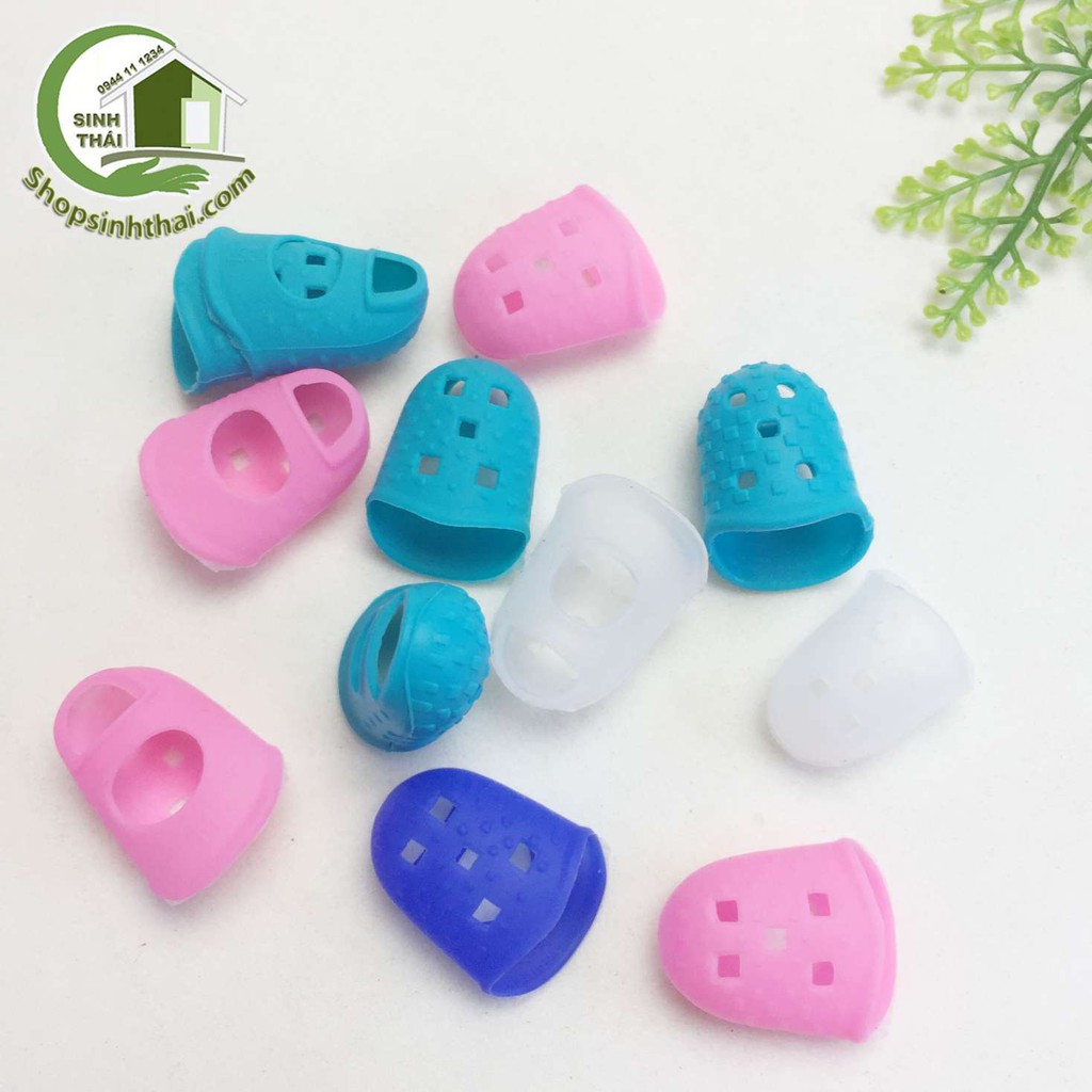 Bao bảo vệ ngón tay - đầu bọc ngón tay bằng silicon bảo vệ ngón tay khi chơi đàn - màu ngẫu nhiên