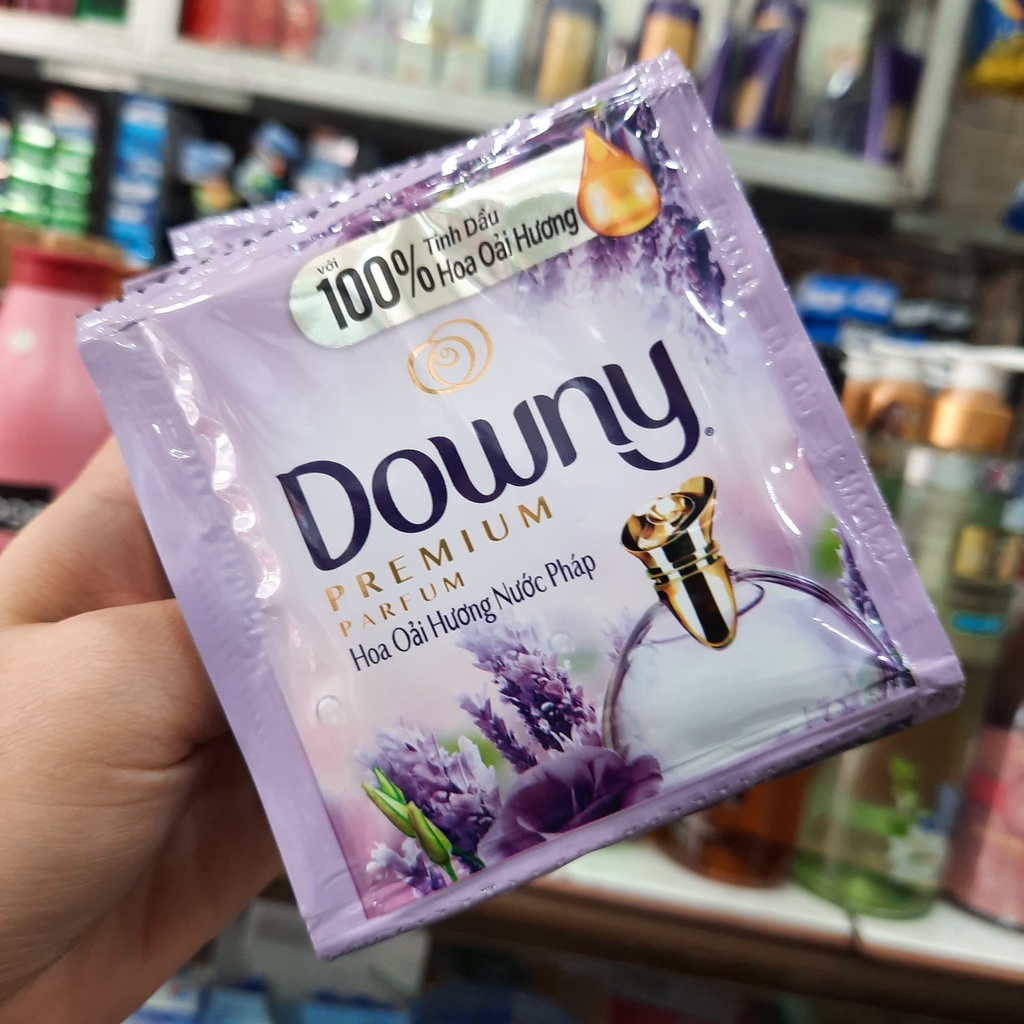 1 Dây Nước Xả Vải Downy Hương Hoa Oải Hương Nước Pháp 18ml/gói Bao bì mới