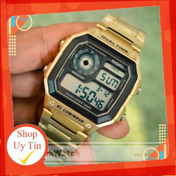 [Hàng Giả Trả Tiền] Đồng hồ nam SKMEI 1335 điện tử dây thép | BigBuy360 - bigbuy360.vn
