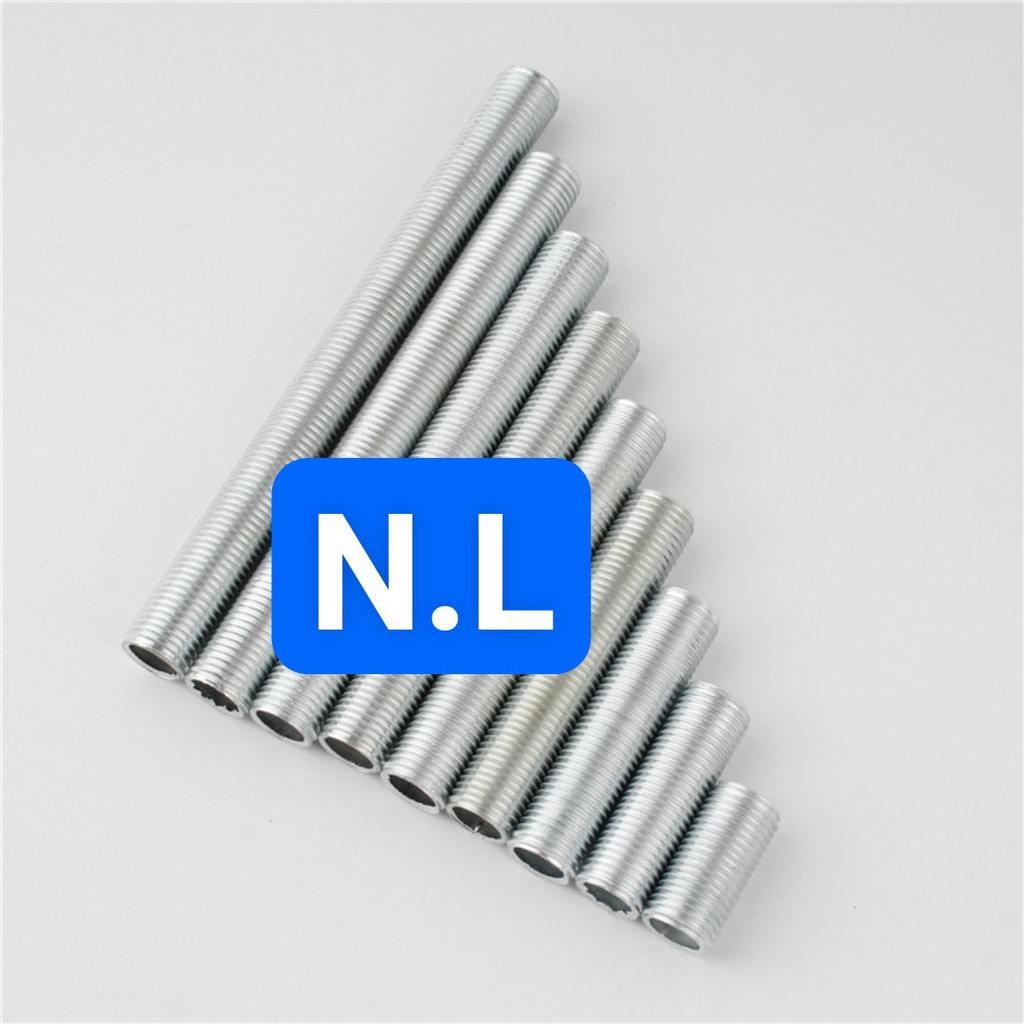 Thanh ty ren M10 ống rỗng liền ren cho đèn thả trang trí
