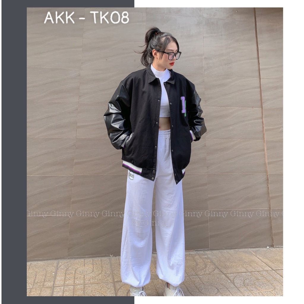 Áo khoác Kaki Bomber LA AKK-TK08 unisex dày dặn | Siêu đẹp mới ra lò