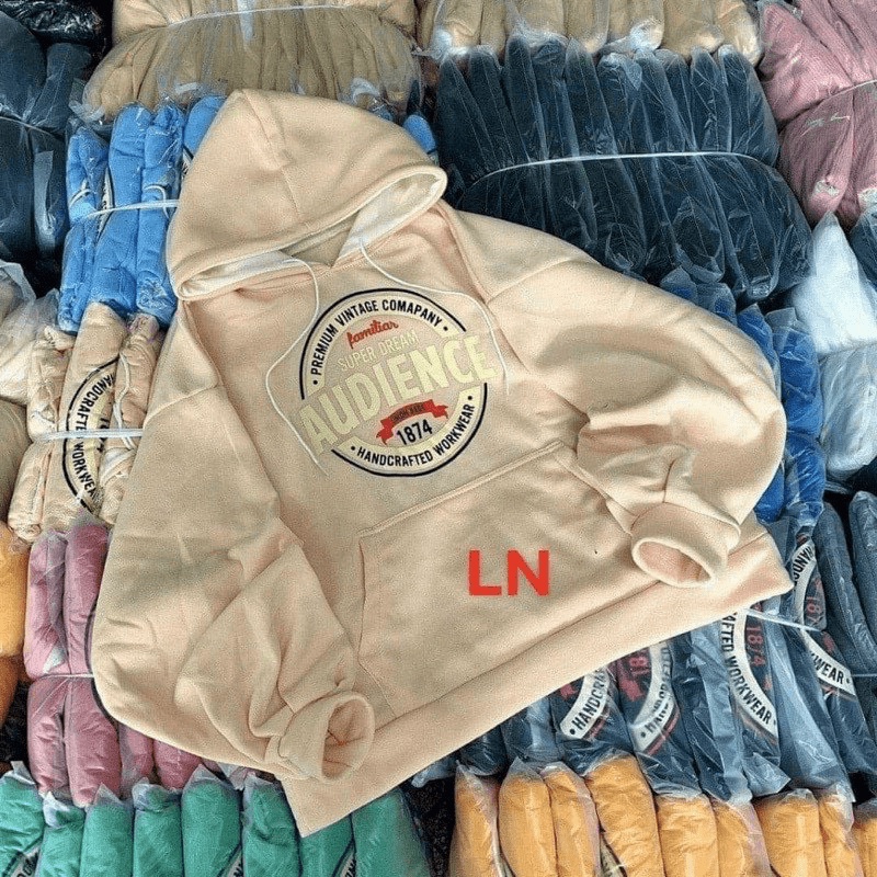 Áo Khoác Hoodie Kiểu Hoodie Chui Đầu AUDIENCE 1874 Có Túi Trước Bụng Siu Hot Thời Trang HHP Fashion