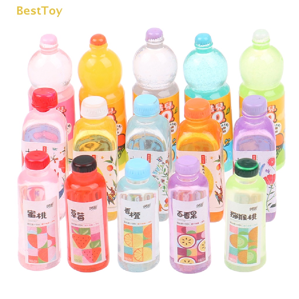 Set 5 Chai Nước Ép 1: 12 Dùng Để Trang Trí Nhà Búp Bê