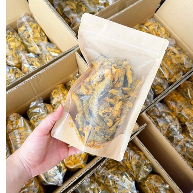 Cô Út Sài Gòn - Da Cá Tẩm Vị Xốc trưng muối -180gr