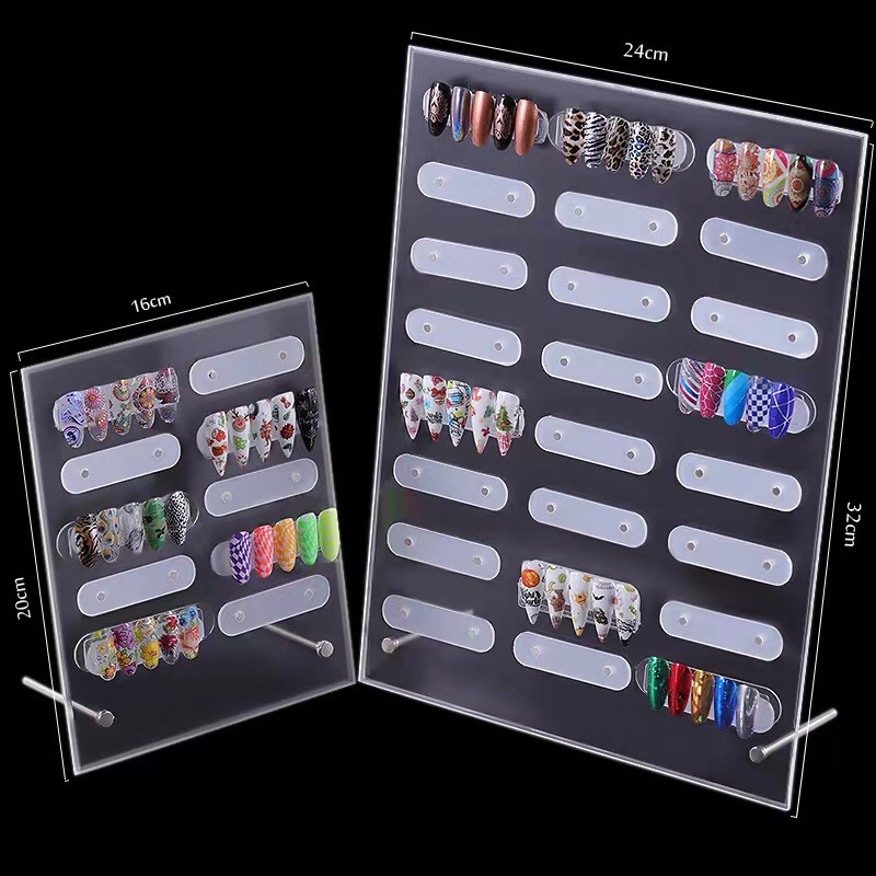 Bảng trưng bày móng nail meka mẫu vân đá kèm thanh nam châm
