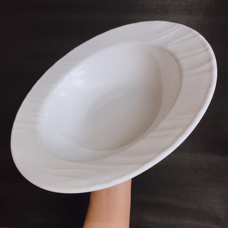 Dĩa ăn mì ý Pasta Bowl Corelle Wide Rimme Soup SWEPT White 828ml 27.5cm