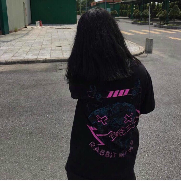 áo thun Unisex tay lỡ from rộng