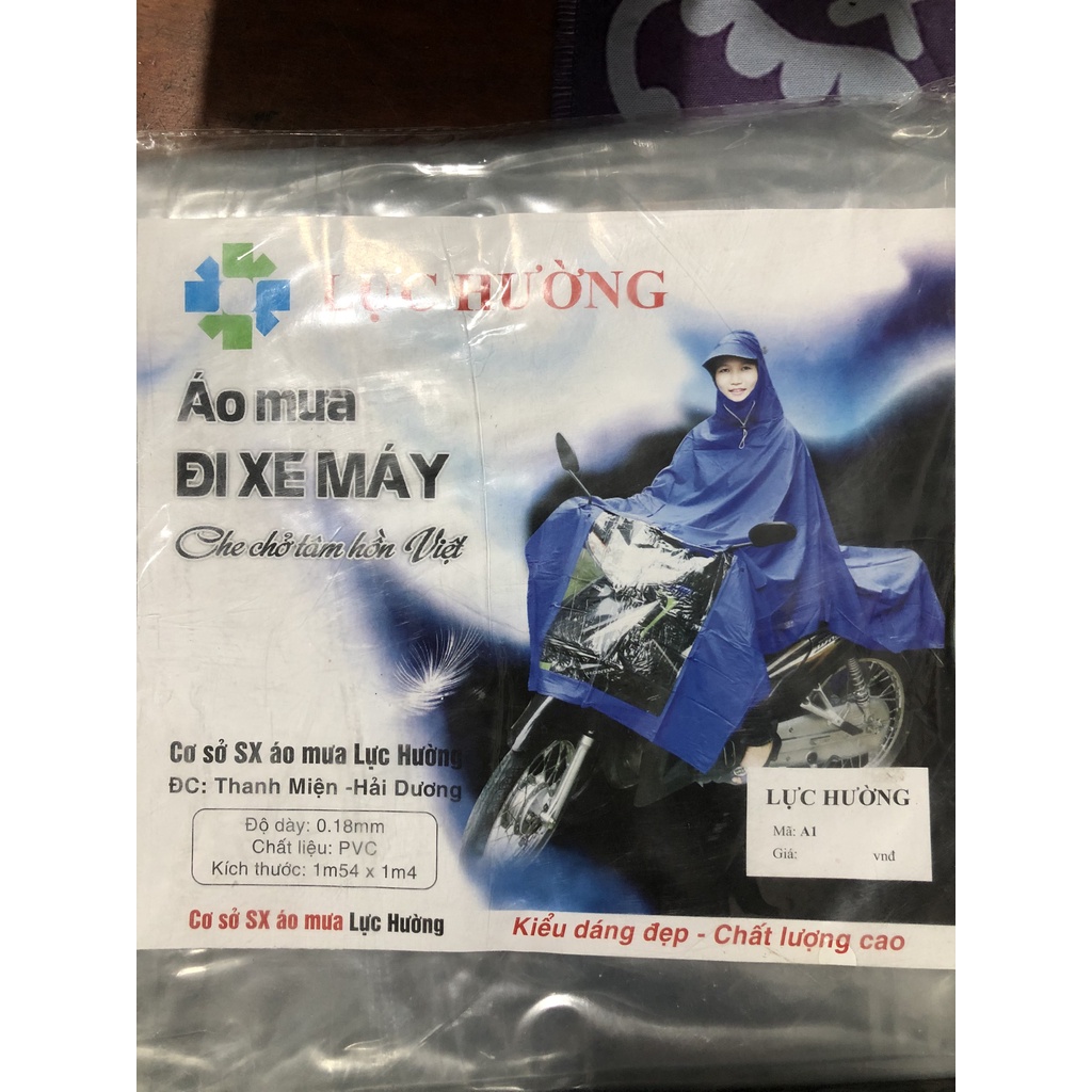 Áo Mưa Trong Bóng 1 Mũ Cao Cấp