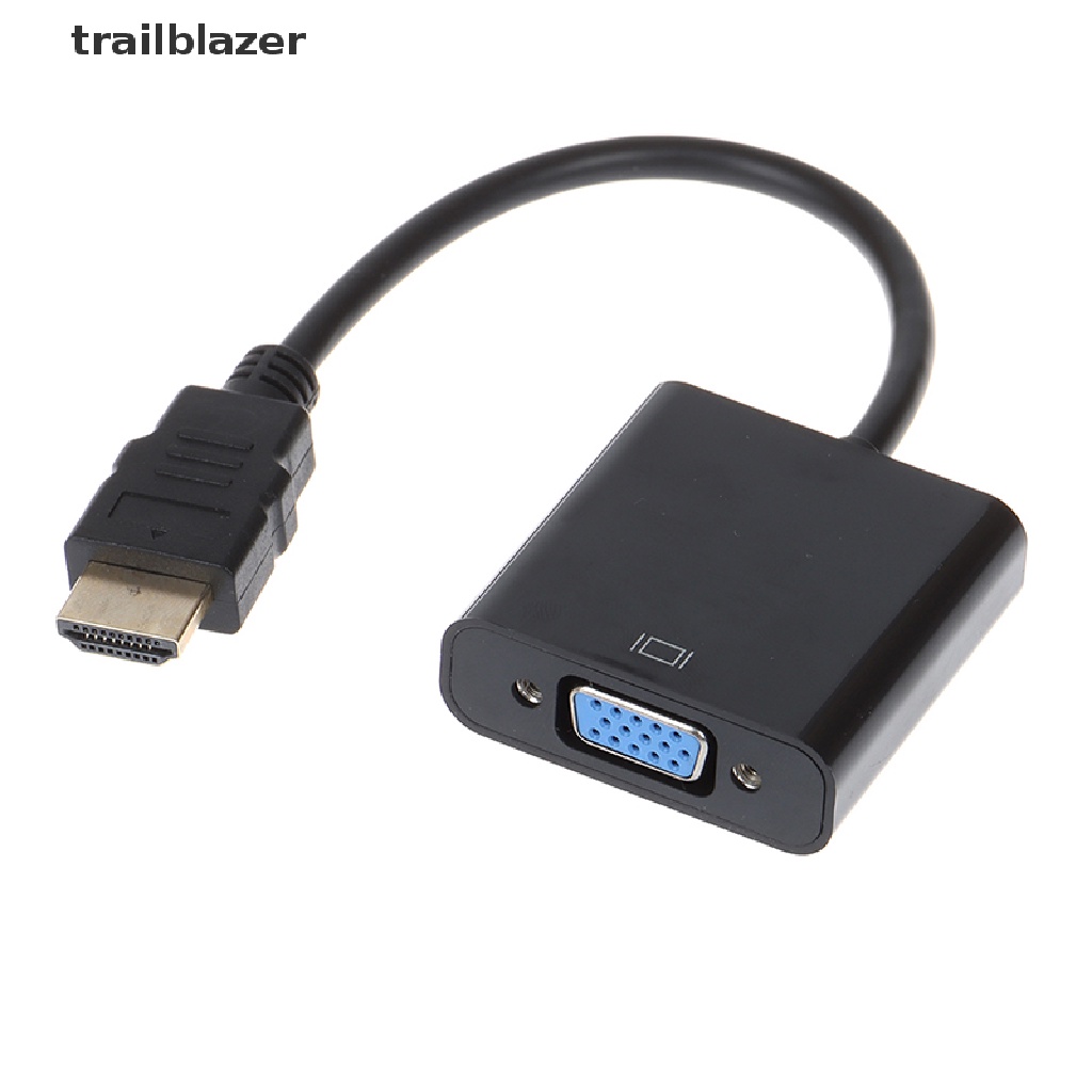 trailblazer Black HDMI to VGA adapter cable Projector monitor HD converter cable UIO