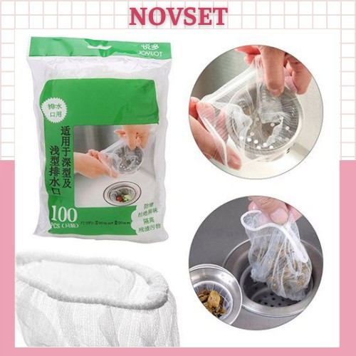 Túi lọc rác bồn rửa bát [ Novset_official ]