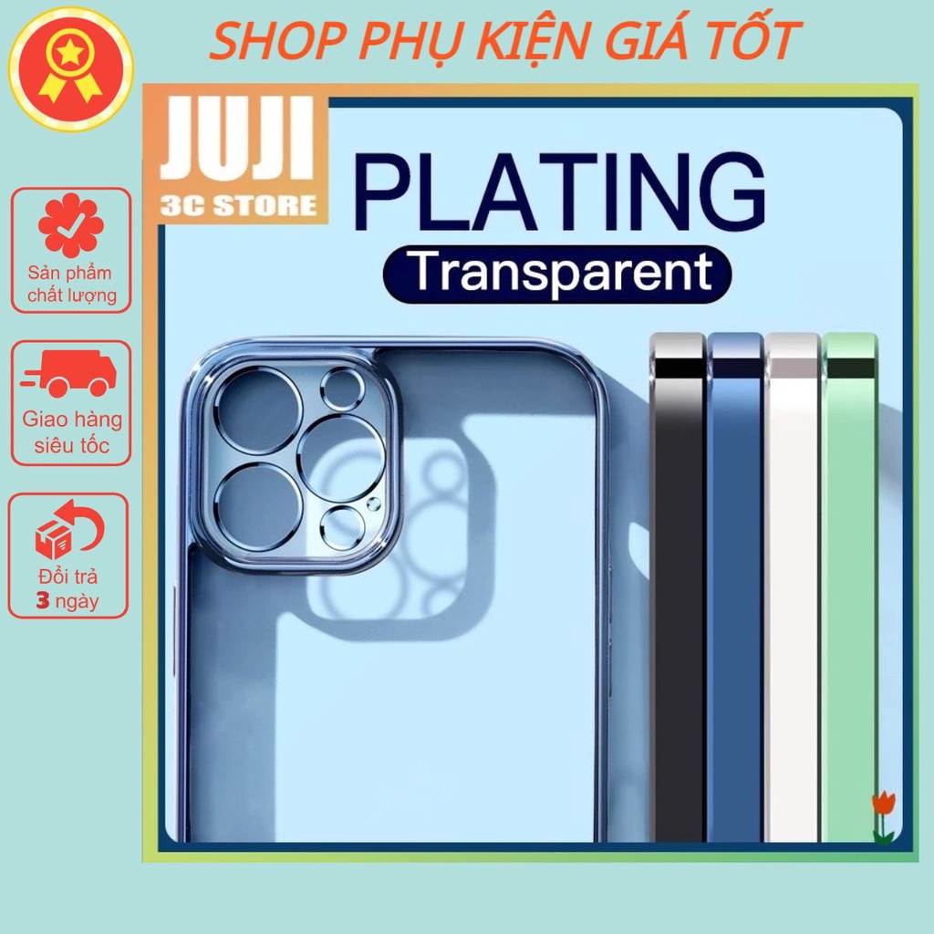 Ốp lưng viền vuông sang trọng dành cho iP 7plus/8plus/X/Xs/Xsmax/11/11Promax/12Promax/13Promax