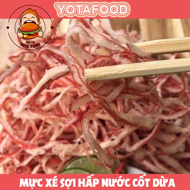 300Gr Khô Mực Hấp Nước Dừa Xé Cay Loại Ngon | YotaFood - Đồ Ăn Vặt