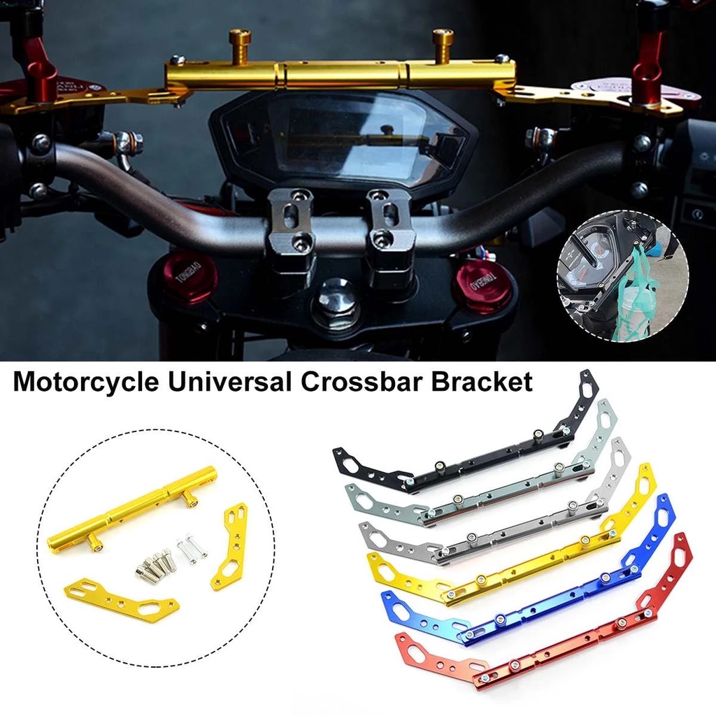Thanh cân bằng gắn tay lái xe máy bằng hợp kim nhôm CNC tùy chọn màu sắc