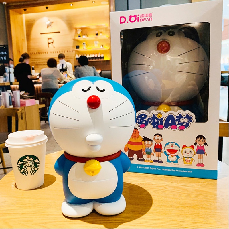 Ống Heo Tiết Kiệm Tiền Hình Doraemon Đáng Yêu