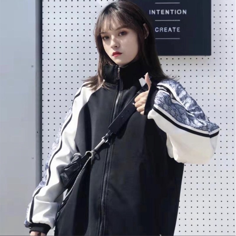 Áo Khoác Bomber Nữ, Áo Khoác Gió Viền Tay G.C Hàng 2 lớp form Rộng Unisex Nam Nữ  Mặc Cực Chất | BigBuy360 - bigbuy360.vn