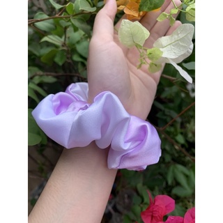 Dây cột tóc Scrunchies phi bóng phối màu cực sang