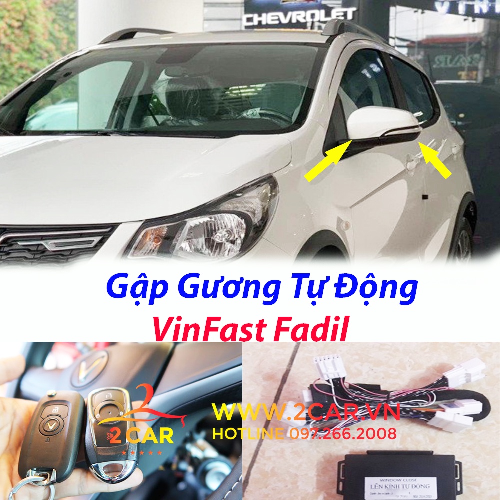 Gập gương tự động xe VinFast Fadil 2018-2021, bảo hành 3 năm