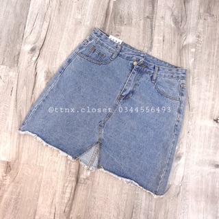 Chân váy jeans chữ A