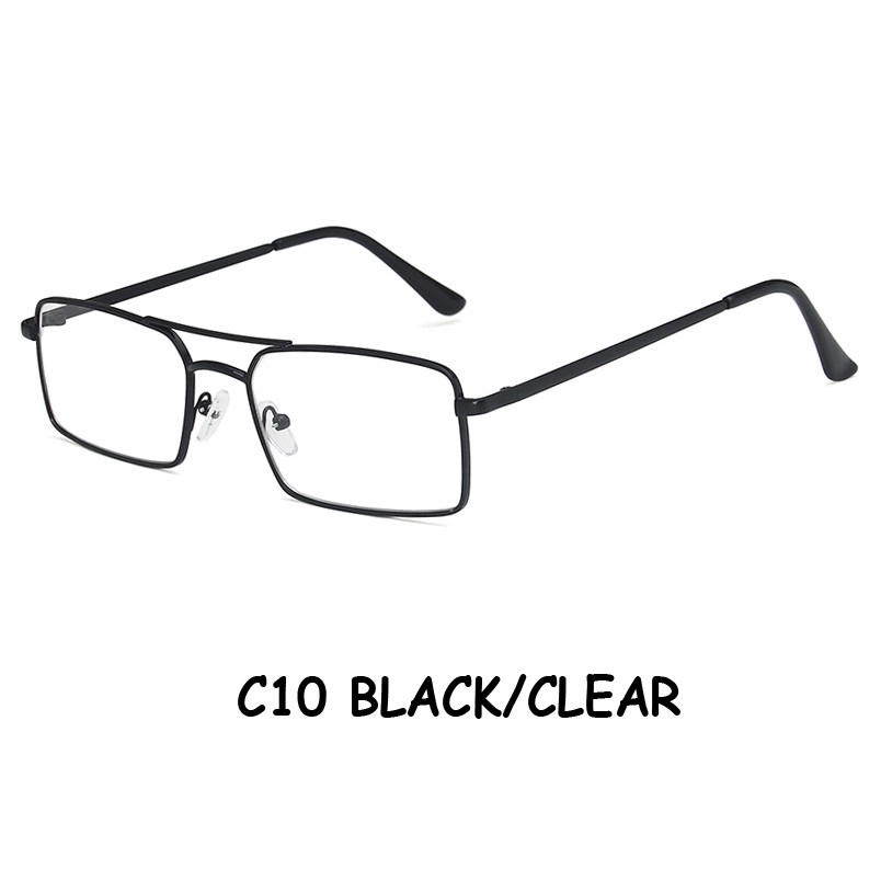 Kính mát hình chữ nhật gọng kim loại thời trang Hàn Quốc