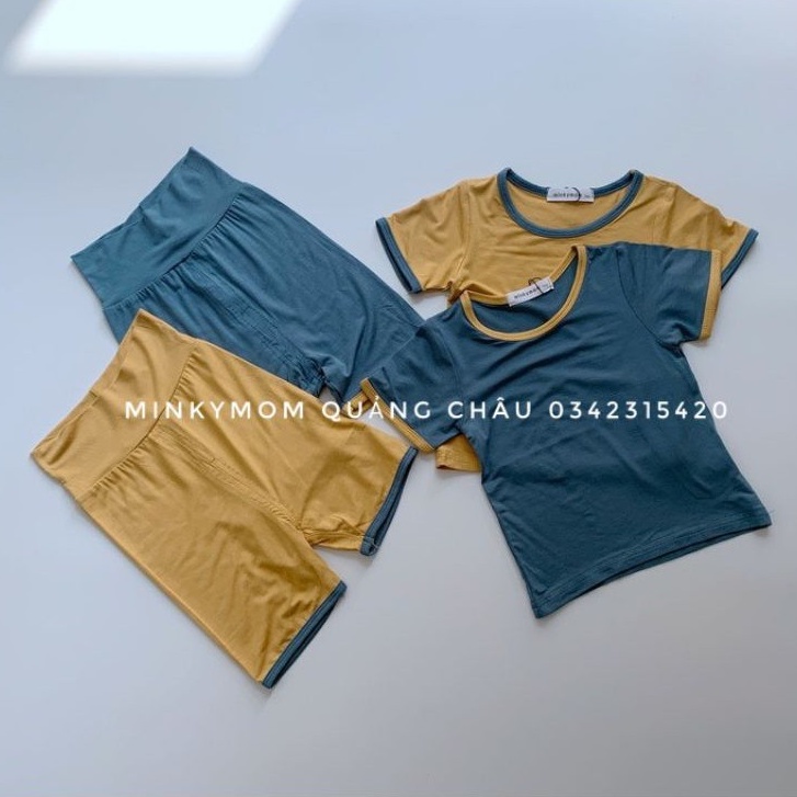 [MINKYMOM] BỘ CỘC VIỀN THUN LẠNH CẠP CAO MINKY MOM QUẢNG CHÂU