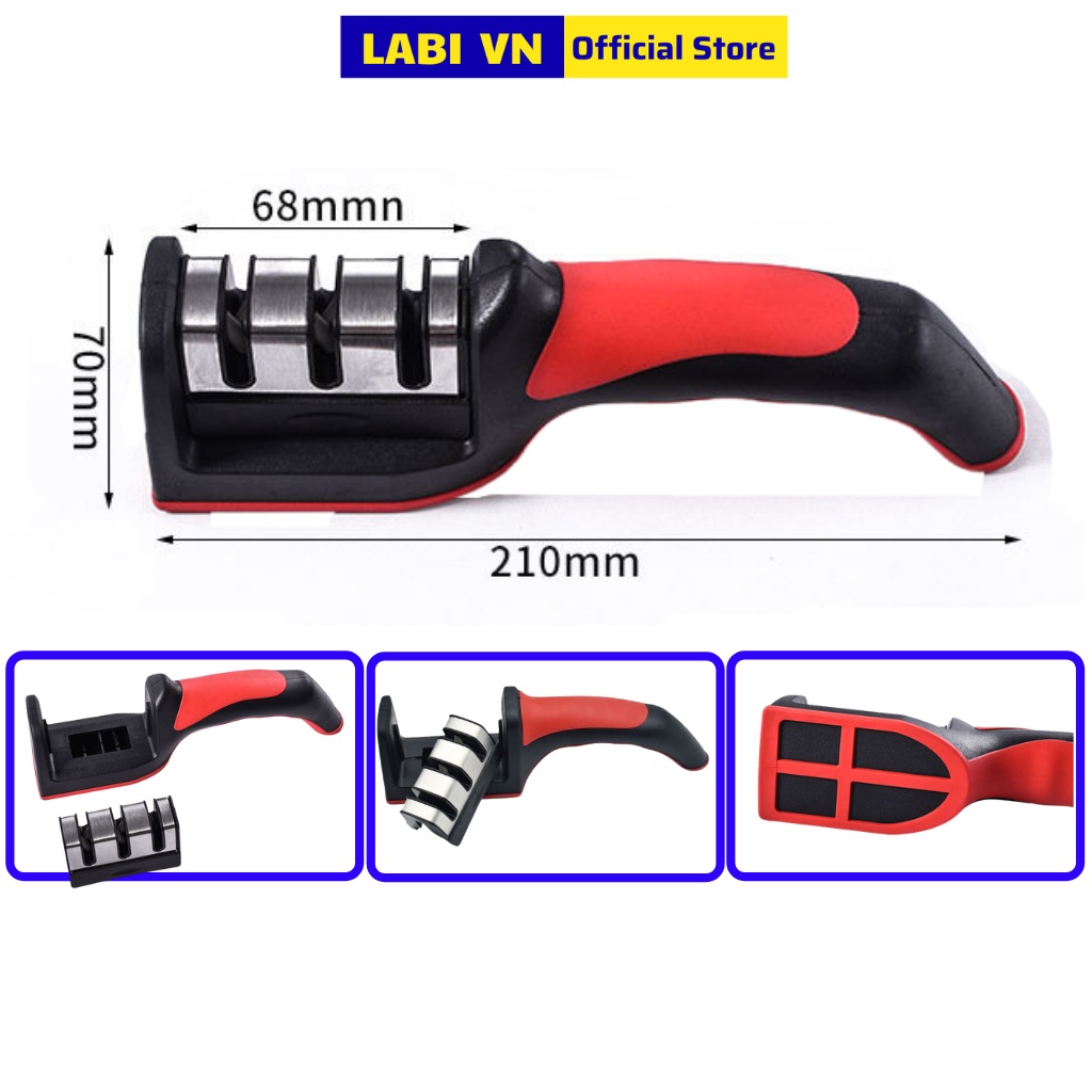 Bộ Mài Dao Cầm Tay 3 Rãnh LABI VN LB227 Dụng Cụ Mài Dao Nhanh Và Tiện Lợi