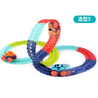 Đồ chơi lắp ráp đường ray đua ô tô Changeable track vượt địa hình cho bé