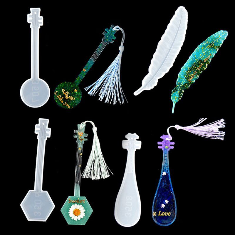 HANDMADE Khuôn Silicone Làm Thanh Đánh Dấu Trang Sách