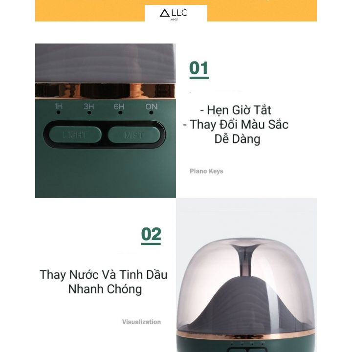 Máy xông tinh dầu Mountain Aroma Diffuser, máy khuếch tán tinh dầu công suất lớn MPS-NT