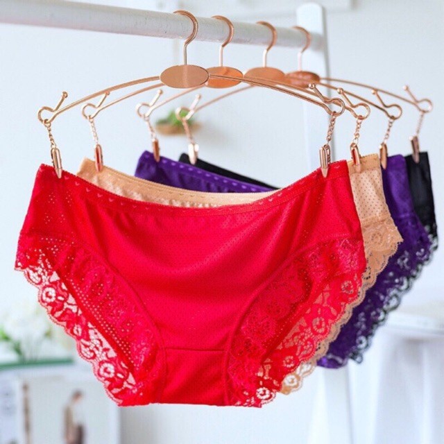 Quần lót thông hơi viền ren