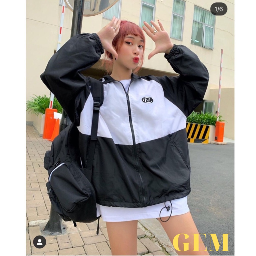 Áo khoác Dù 7ZIA Nam Nữ Unisex Fomr Rộng Thời Trang Giá Rẻ Gem