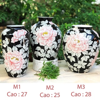 Bình cắm hoa vẽ tay Bát Tràng – Dáng độc đáo – Giá rẻ từ nhà sản xuất