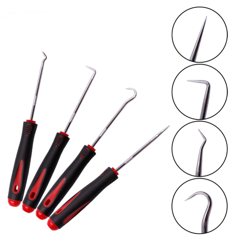 Bộ 4 mảnh Con dấu dầu Tuốc nơ vít Móc Vòng đệm Loại bỏ Vòng đệm Công cụ Loại bỏ Vòng đệm