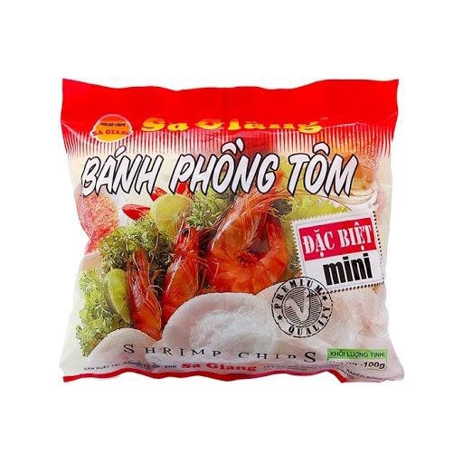 BÁNH PHỒNG TÔM SA GIANG 100G - SHRIMP-CHIPS