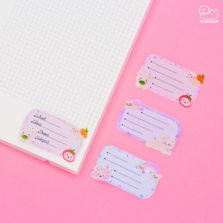 Nhãn vở gấu Phen (Mua 2 tặng 1)  (10 tấm) (New Collection Ocsenshop)
