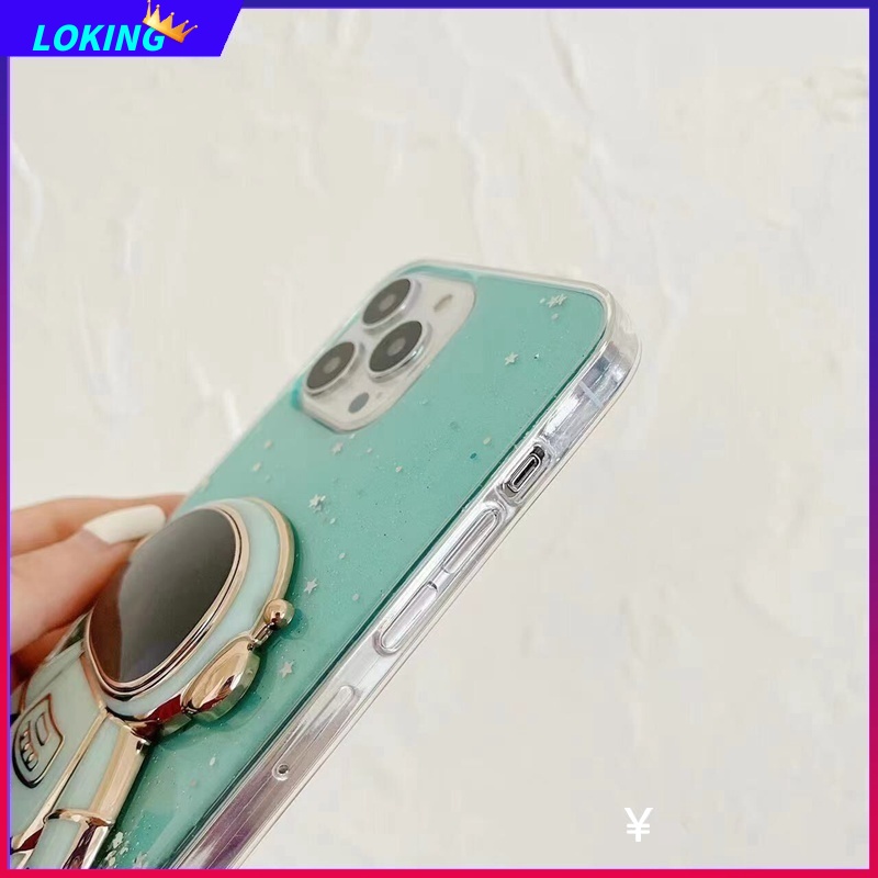 Ốp Điện Thoại Kim Tuyến Bạc Hình Phi Hành Gia 3D Cho VIVO V23 V23E V23Pro V21 V21E V20 V20SE V20Pro V19 V17