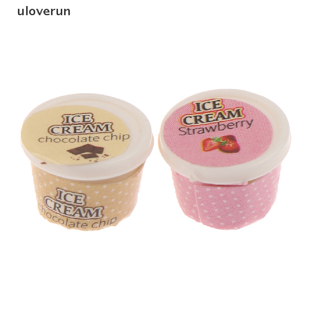 Set 7 Món Đồ Chơi Mô Hình Kem Sữa Chua Trang Trí Nhà Búp Bê