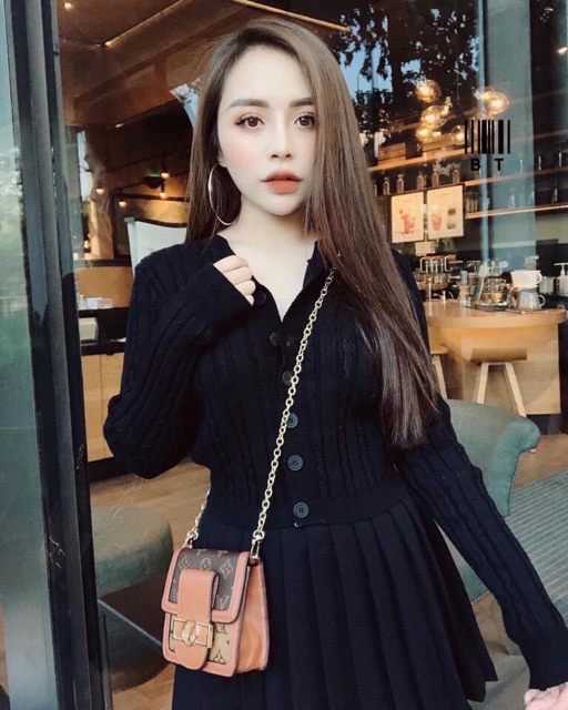 ÁO LEN NÚT THỪNG CHẤT ĐẸP MS15202 | BigBuy360 - bigbuy360.vn