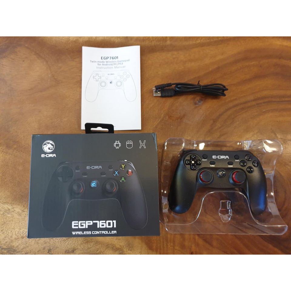 Tay cầm chơi game E-Dra EGP7601 Bluetooth/ Wireless/Wired - Hàng chính hãng