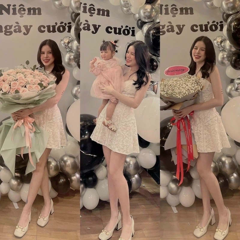 ĐẦM 2 DÂY XÔ REN NỔI