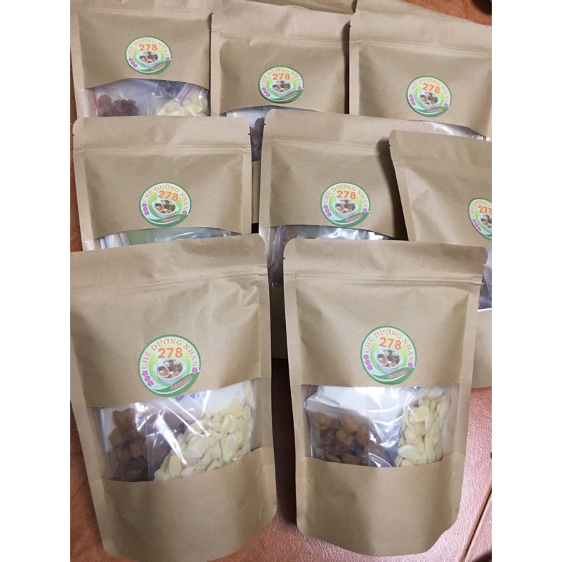 Set nguyên liệu chè khúc bạch tặng kèm hoa đậu biếc có kèm hướng dẫn nấu | BigBuy360 - bigbuy360.vn