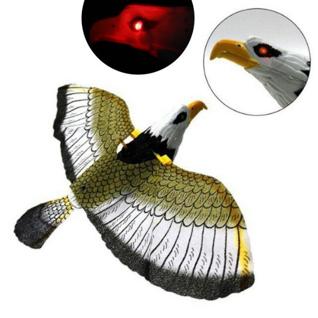 Đồ chơi mô hình chim đại bàng vỗ cánh dùng pin có đèn nhạc cho bé