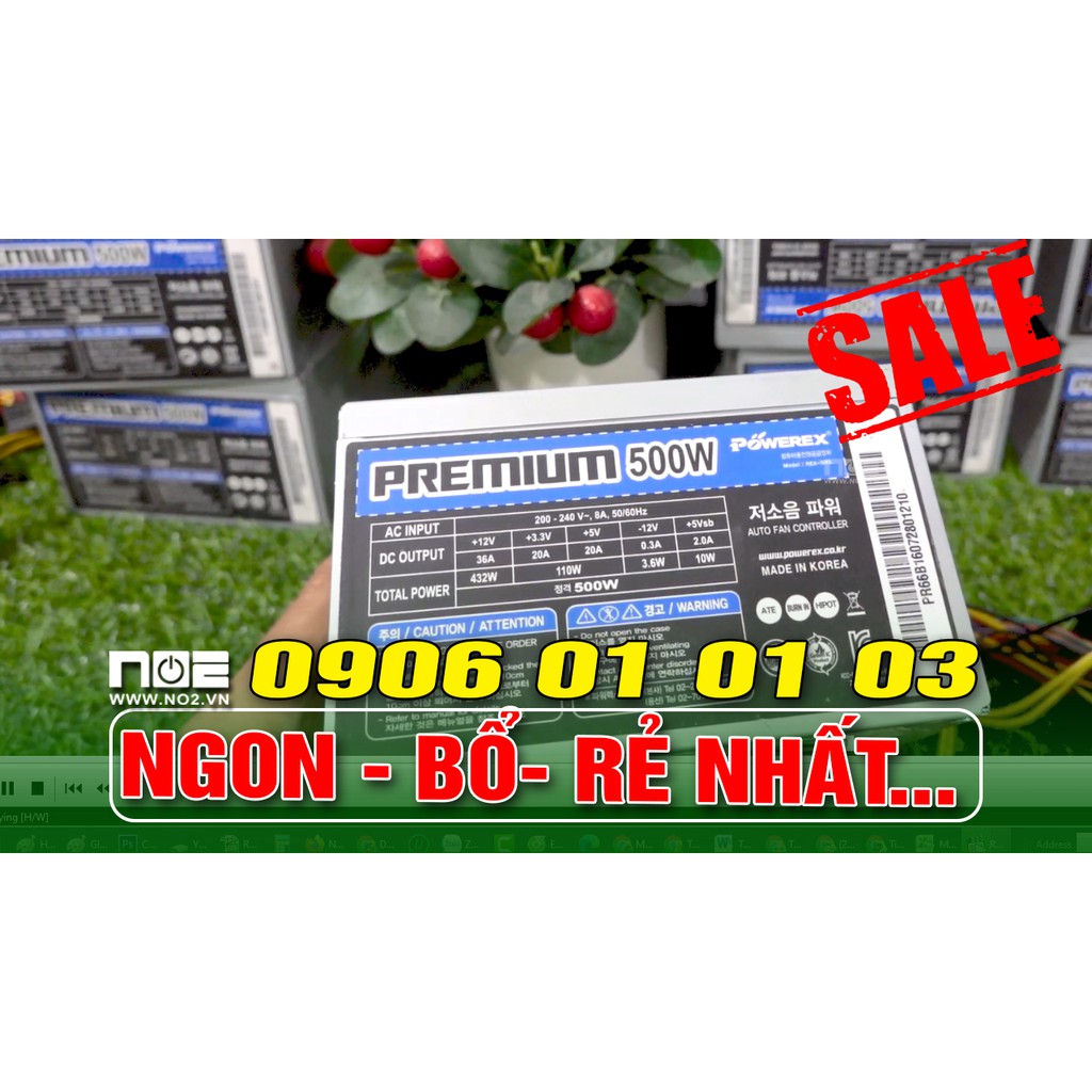 Nguồn máy tính 500W CÂN TỐT CARD TRÂU- bảo hành 1 tháng