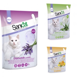 CÁT THUỶ TINH CHO MÈO SANICAT 5lit.