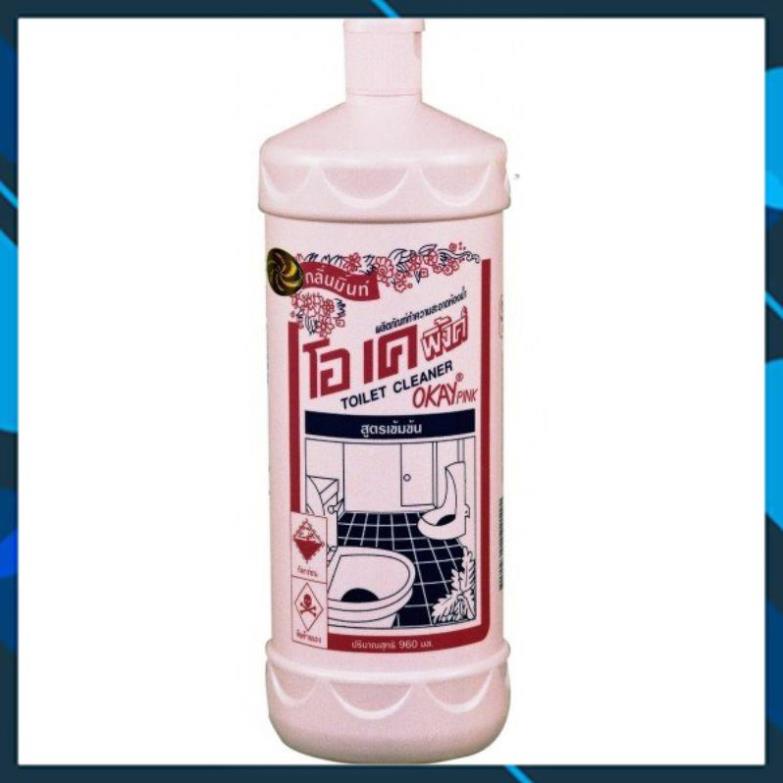 Nước Tẩy Gạch Men Toilet Thái Lan OKAY PINK 960ml