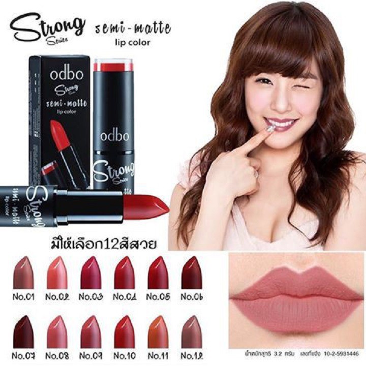 Son Odbo Strong Series Semi Matte Lip Color